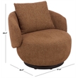 Safavieh Hannalisa Wood Swivel Chair in Brown