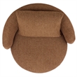 Safavieh Hannalisa Wood Swivel Chair in Brown