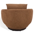 Safavieh Hannalisa Wood Swivel Chair in Brown