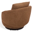 Safavieh Hannalisa Wood Swivel Chair in Brown