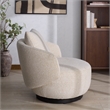 Safavieh Hannalisa Wood Swivel Chair in Taupe