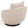 Safavieh Hannalisa Wood Swivel Chair in Taupe