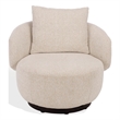 Safavieh Hannalisa Wood Swivel Chair in Taupe