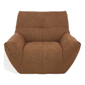 Safavieh Layletta Wood Swivel Chair in Brown