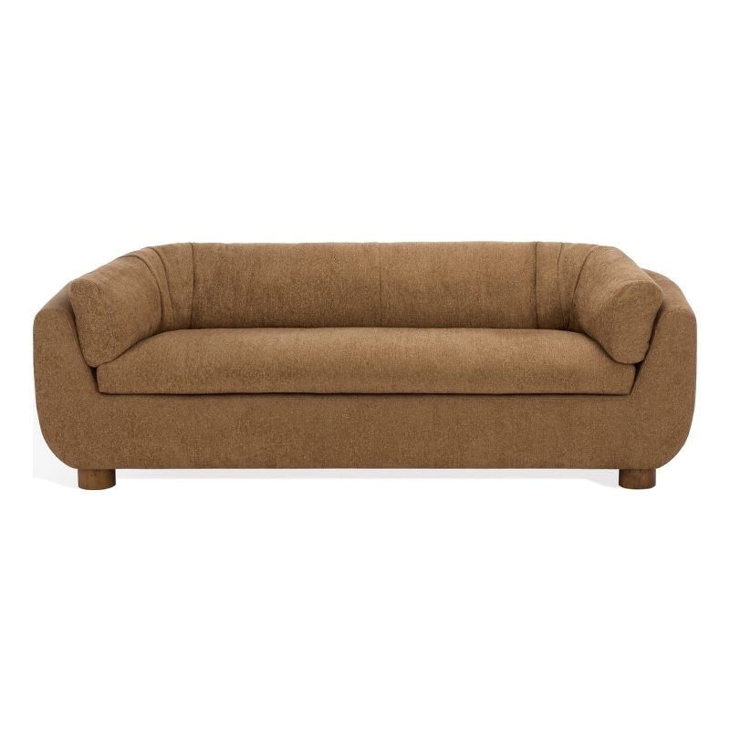 Safavieh Beccaletta Wood Sofa in Light Brown
