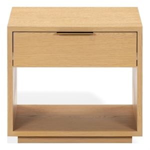 Safavieh Gabribecca 1 Drawer Wood Nightstand in Oak