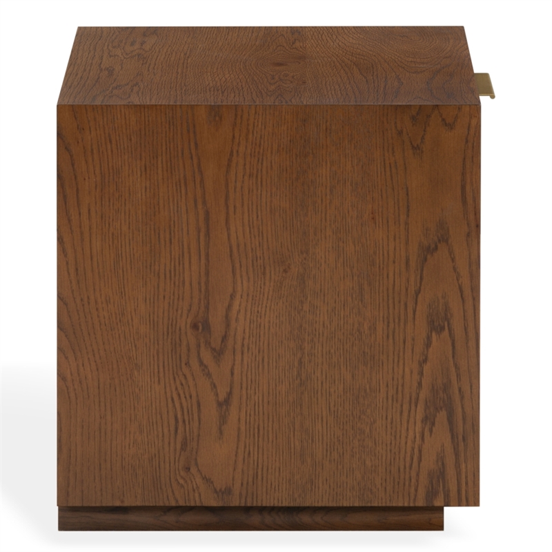 Safavieh Gabribecca 1 Drawer Wood Nightstand in Walnut