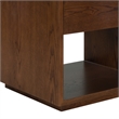 Safavieh Gabribecca 1 Drawer Wood Nightstand in Walnut