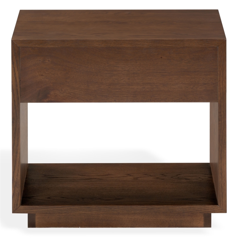 Safavieh Gabribecca 1 Drawer Wood Nightstand in Walnut