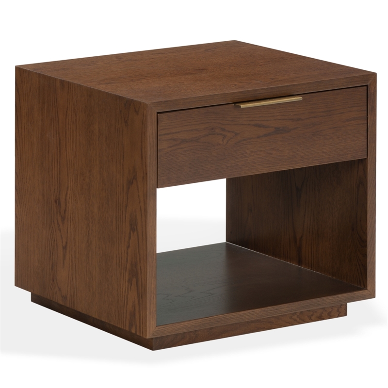Safavieh Gabribecca 1 Drawer Wood Nightstand in Walnut