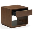 Safavieh Gabribecca 1 Drawer Wood Nightstand in Walnut