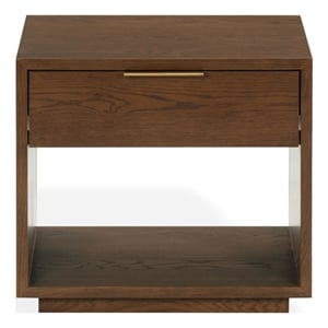 Safavieh Gabribecca 1 Drawer Wood Nightstand in Walnut