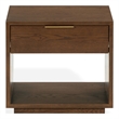 Safavieh Gabribecca 1 Drawer Wood Nightstand in Walnut
