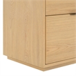 Safavieh Gabribecca 2 Drawer Wood Nightstand in Oak