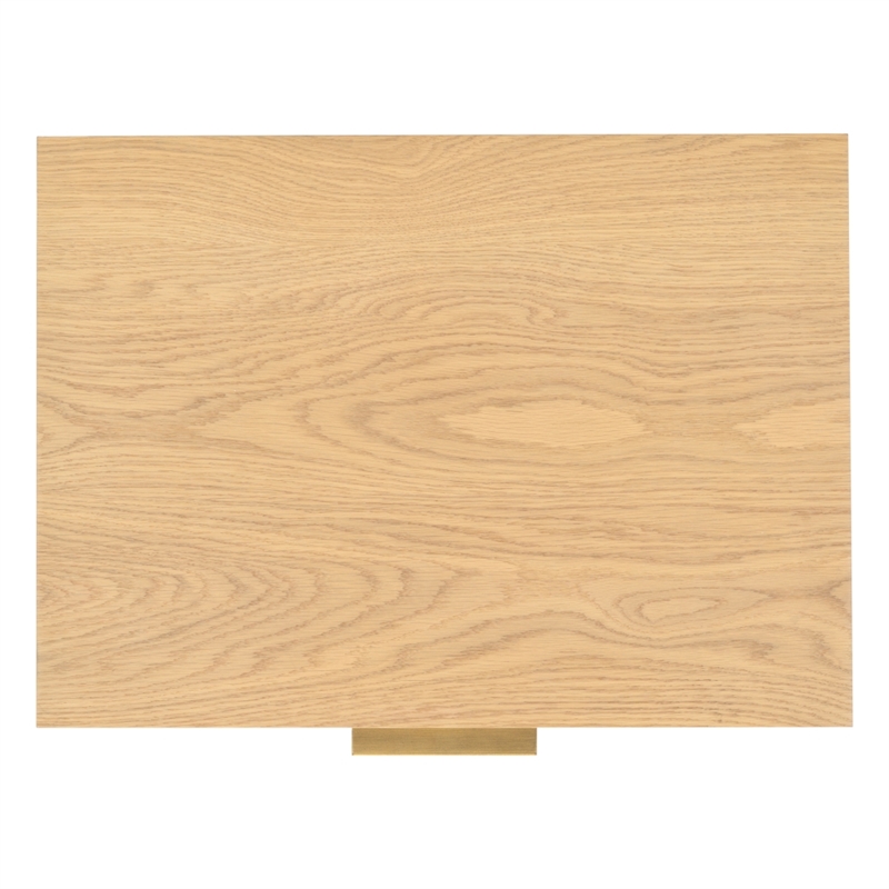 Safavieh Gabribecca 2 Drawer Wood Nightstand in Oak