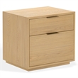 Safavieh Gabribecca 2 Drawer Wood Nightstand in Oak
