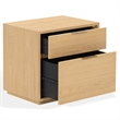Safavieh Gabribecca 2 Drawer Wood Nightstand in Oak