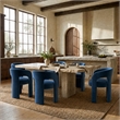 Safavieh Catharia 3 Leg Wood Dining Chair in Navy