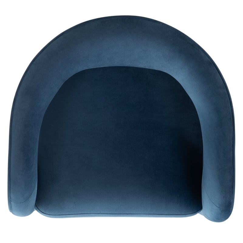 Safavieh Catharia 3 Leg Wood Dining Chair in Navy