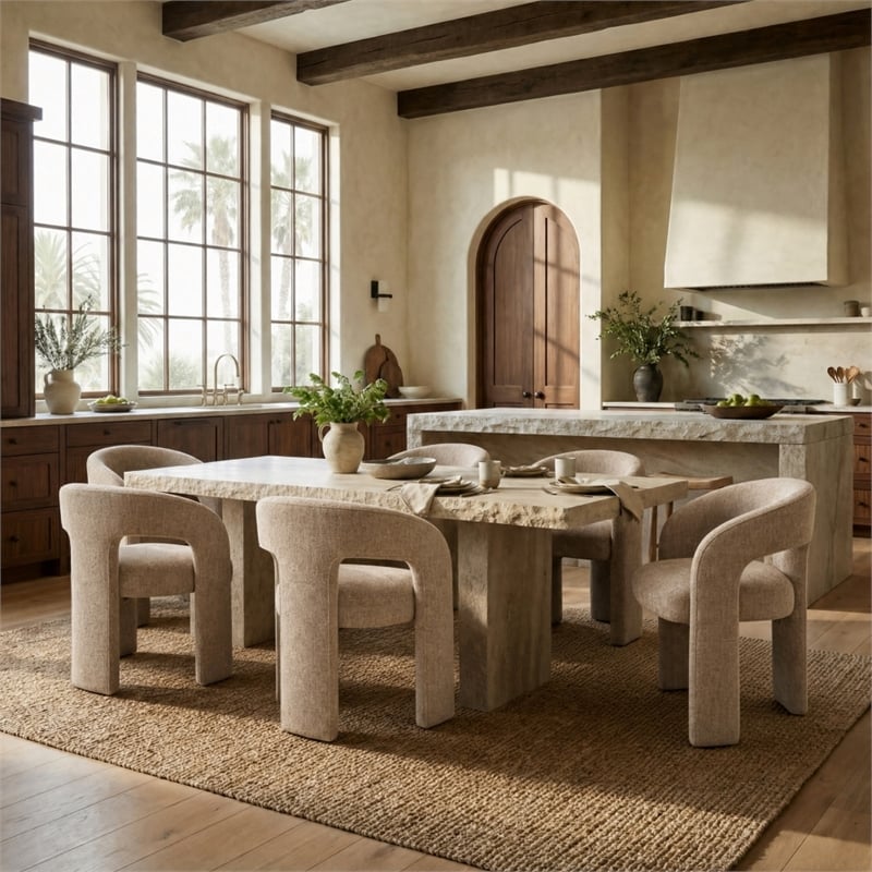 Safavieh Catharia 3 Leg Wood Dining Chair in Brown