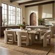 Safavieh Catharia 3 Leg Wood Dining Chair in Brown