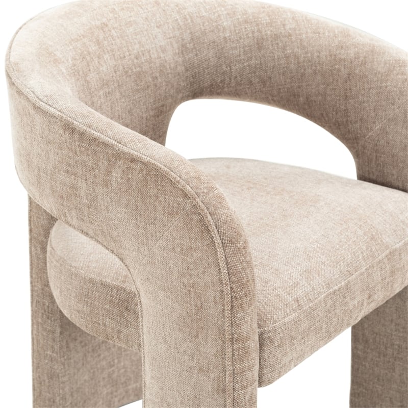 Safavieh Catharia 3 Leg Wood Dining Chair in Brown