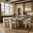 Safavieh Catharia 3 Leg Wood Dining Chair in Taupe