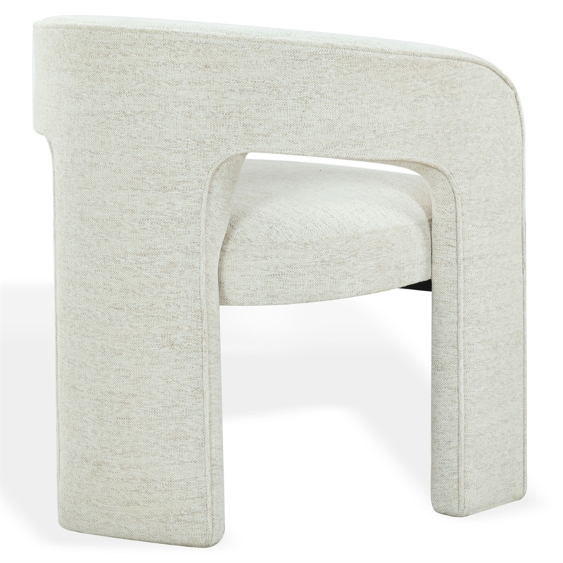 Safavieh Catharia 3 Leg Wood Dining Chair in Taupe