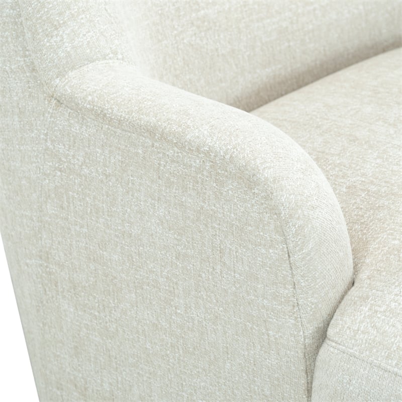 Safavieh Frederici Wood Chaise Lounge in Taupe