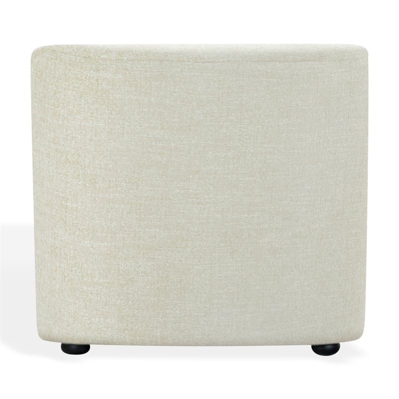 Safavieh Frederici Wood Chaise Lounge in Taupe