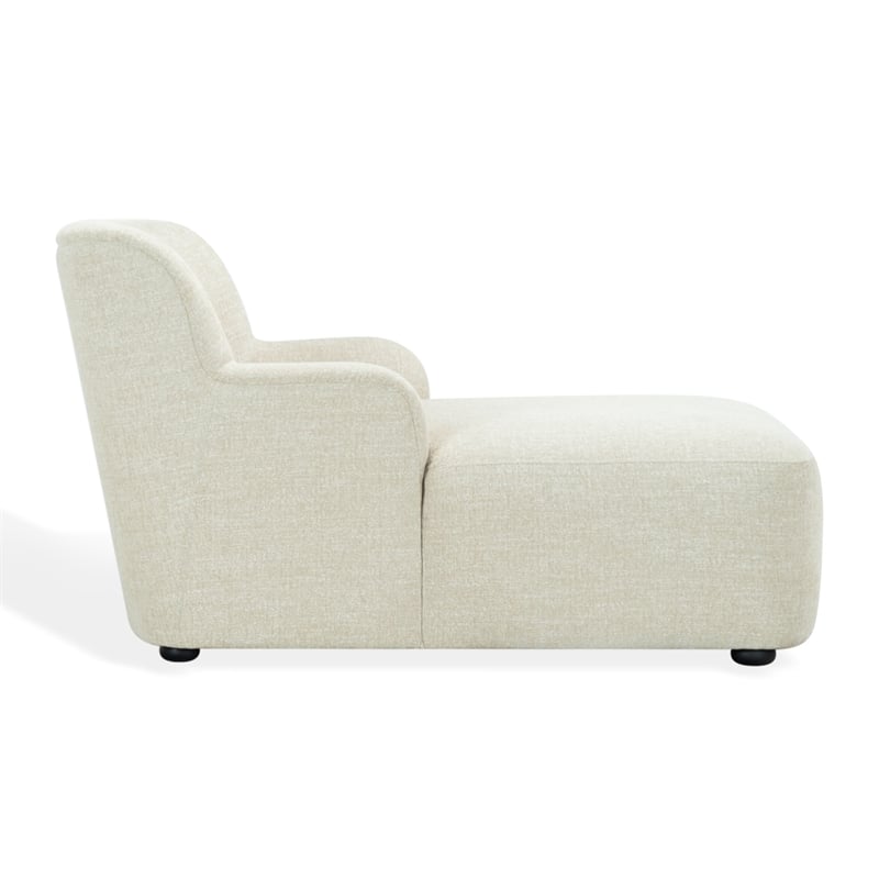 Safavieh Frederici Wood Chaise Lounge in Taupe
