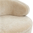 Safavieh Primrose Wood Curved Sofa in Taupe / Gold
