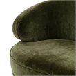 Safavieh Primrose Wood Curved Sofa in Olive  / Gold