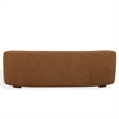 Safavieh Kellibriana Chenille and Wood Sofa in Brown / Walnut