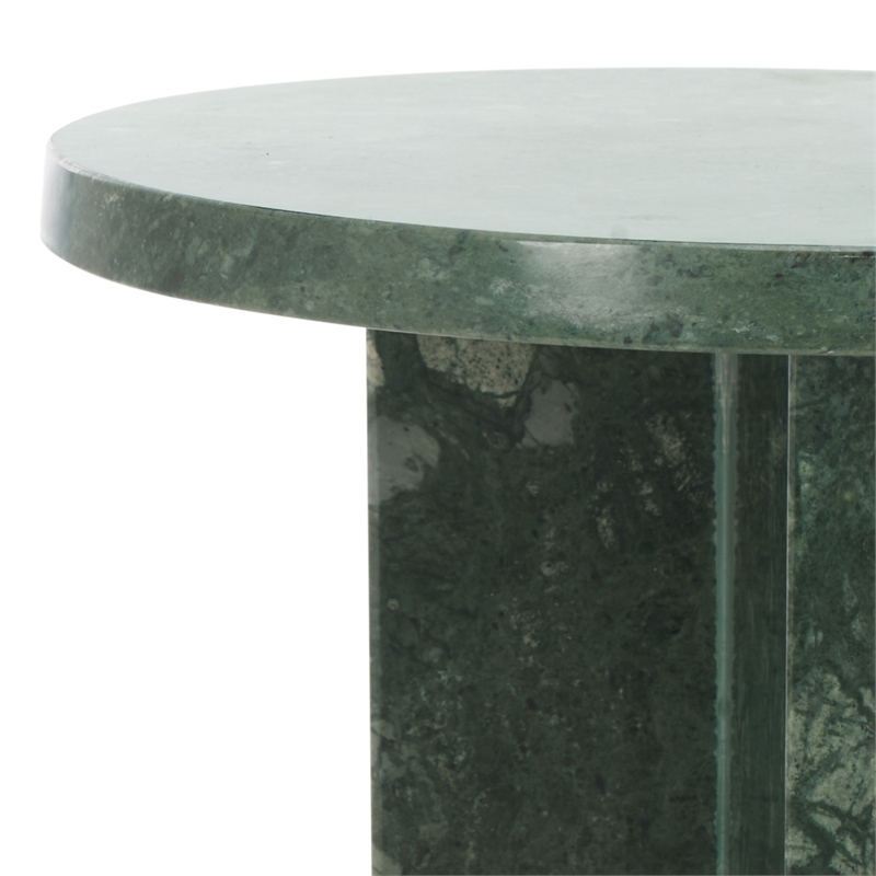Safavieh Devlin Marble Drink Table in Green