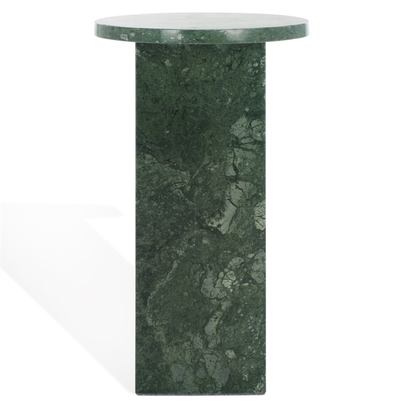 Safavieh Devlin Marble Drink Table in Green