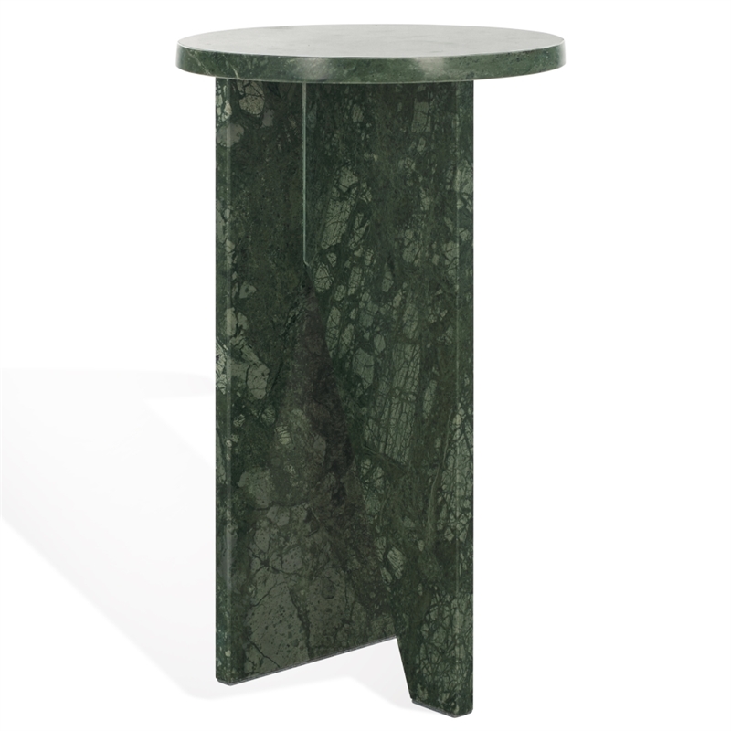 Safavieh Devlin Marble Drink Table in Green