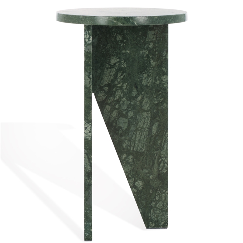 Safavieh Devlin Marble Drink Table in Green