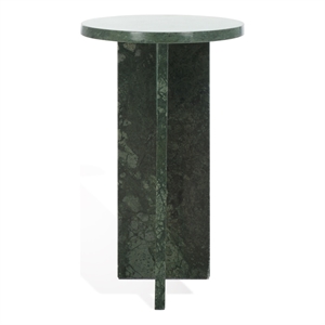 Safavieh Devlin Marble Drink Table in Green