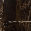 Safavieh Lakaytee Marble Top Drink Table in Walnut / Brown