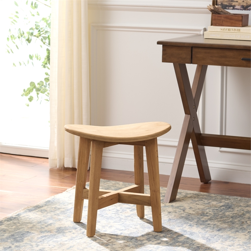 Safavieh Rancho Wood Stool in Natural