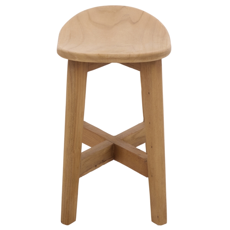 Safavieh Rancho Wood Stool in Natural