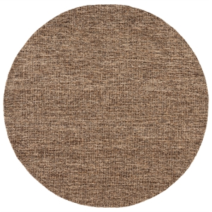 Safavieh Abstract 6'-0&quot x 6'-0&quot Hand Tufted Wool Rug in Brown