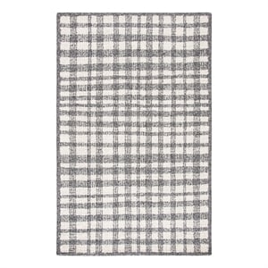 Safavieh Abstract 9'-0&quot x 12'-0&quot Hand Tufted Wool Rug in Ivory / Black