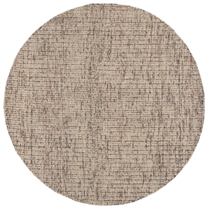 Safavieh Abstract 6'-0&quot x 6'-0&quot Hand Tufted Wool Rug in Beige / Brown