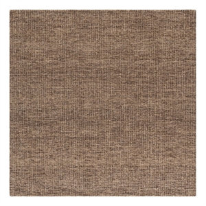 Safavieh Abstract 6'-0&quot x 6'-0&quot Hand Tufted Wool Rug in Brown / Beige