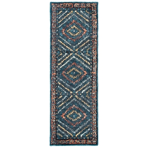 Safavieh Aspen 2'-3&quot x 13'-0&quot Hand Tufted Wool Rug in Rust / Green