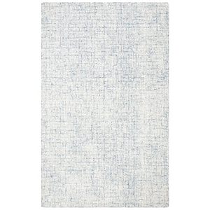 Safavieh Abstract 2'-3&quot x 4'-0&quot Hand Tufted Wool Rug in Ivory / Blue