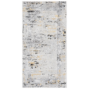 Safavieh Amelia 2'-0&quot x 4'-0&quot Power Loomed Polypropylene Rug in Gray / Gold