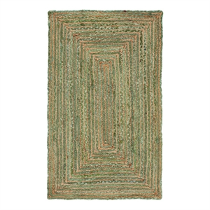 Safavieh Cape Cod 3'-0&quot x 5'-0&quot Hand Woven Jute and Cotton Rug in Green /Natural